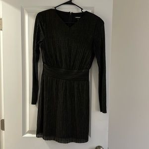 Long Sleeve Black Cocktail Dress
